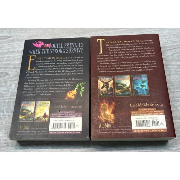 Lot of 4 The Unwanteds Books 1 2 3 7 Lisa McMann Island Silence Fire Dragons - Picture 3 of 10